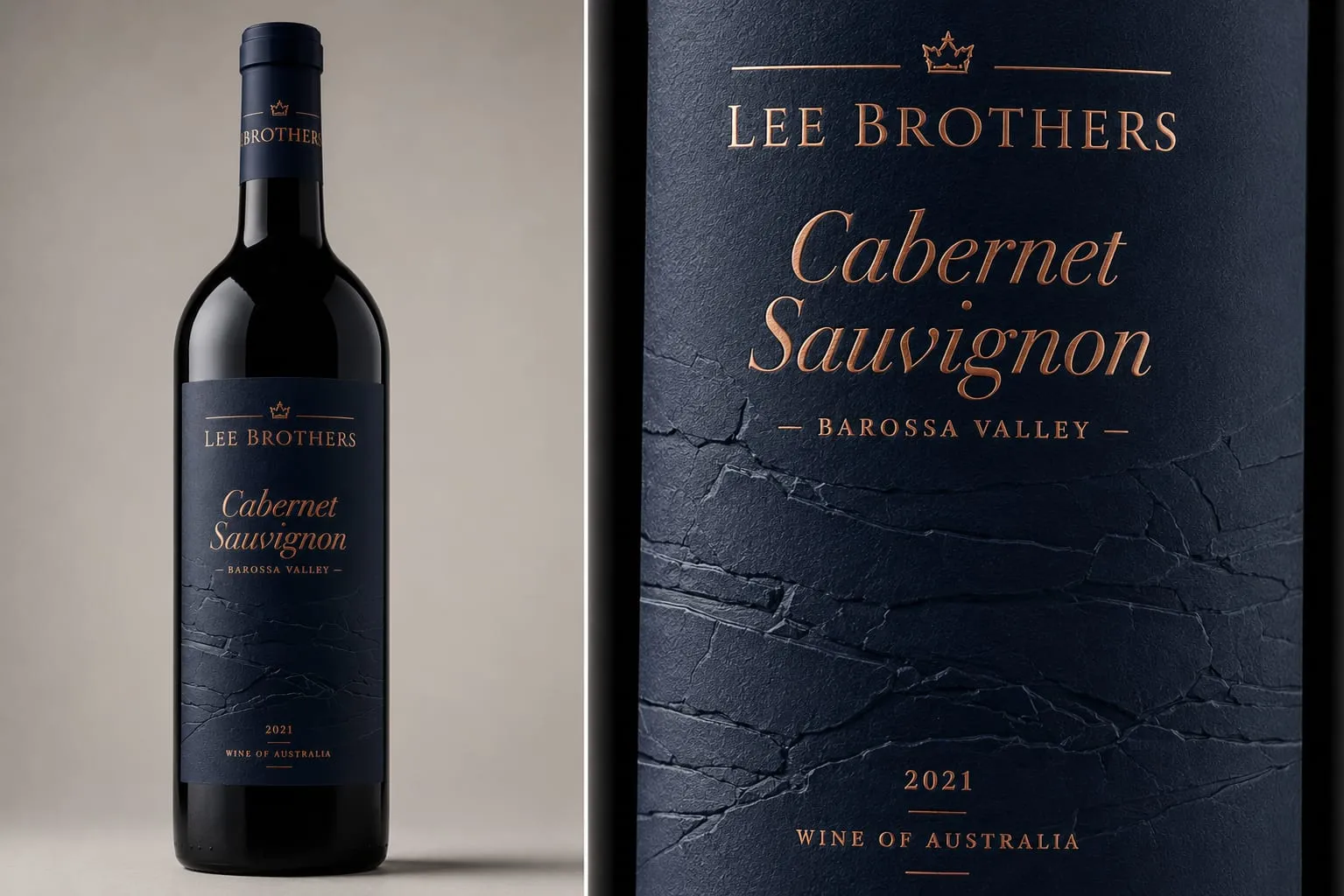 Lee Brothers Cabernet bottle and label