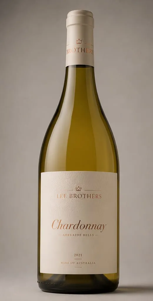 Chardonnay bottle and label