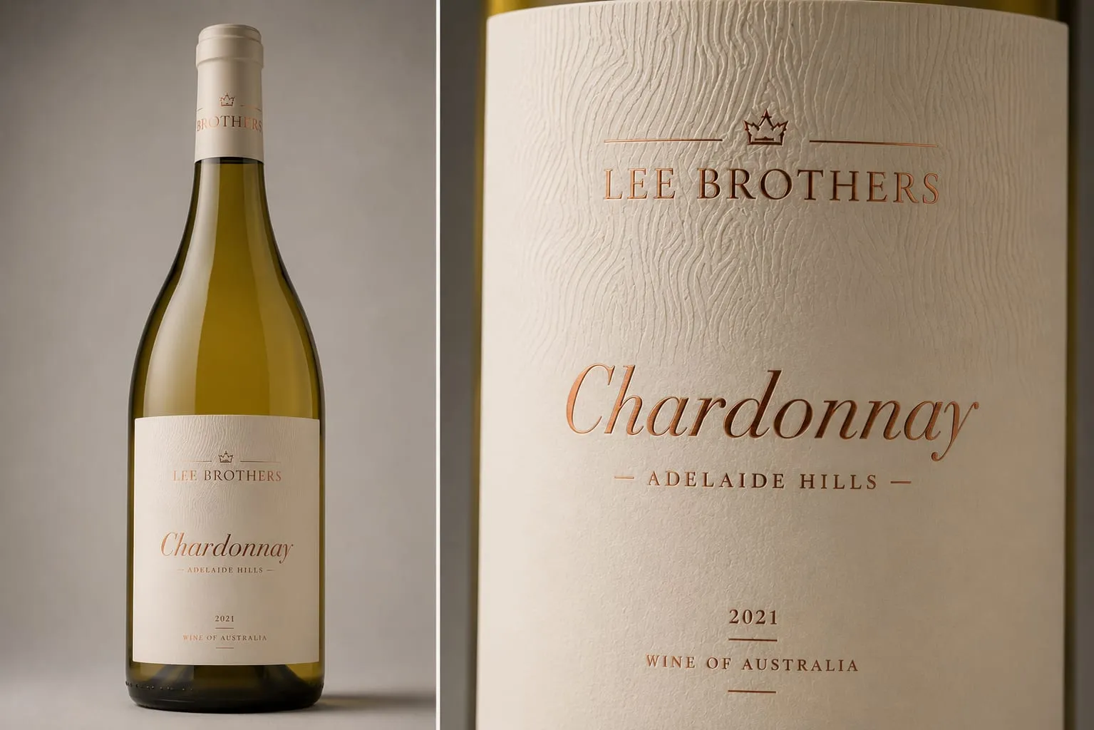 Lee Brothers Chardonnay bottle and label