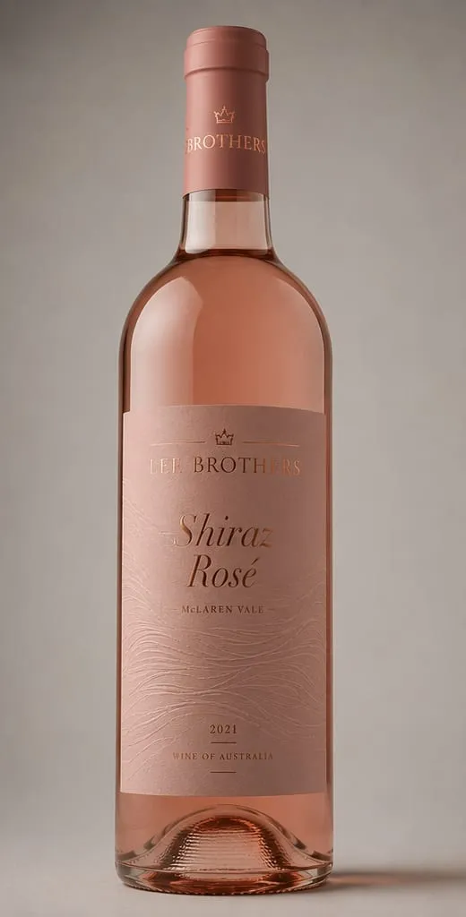 Rosé bottle and label