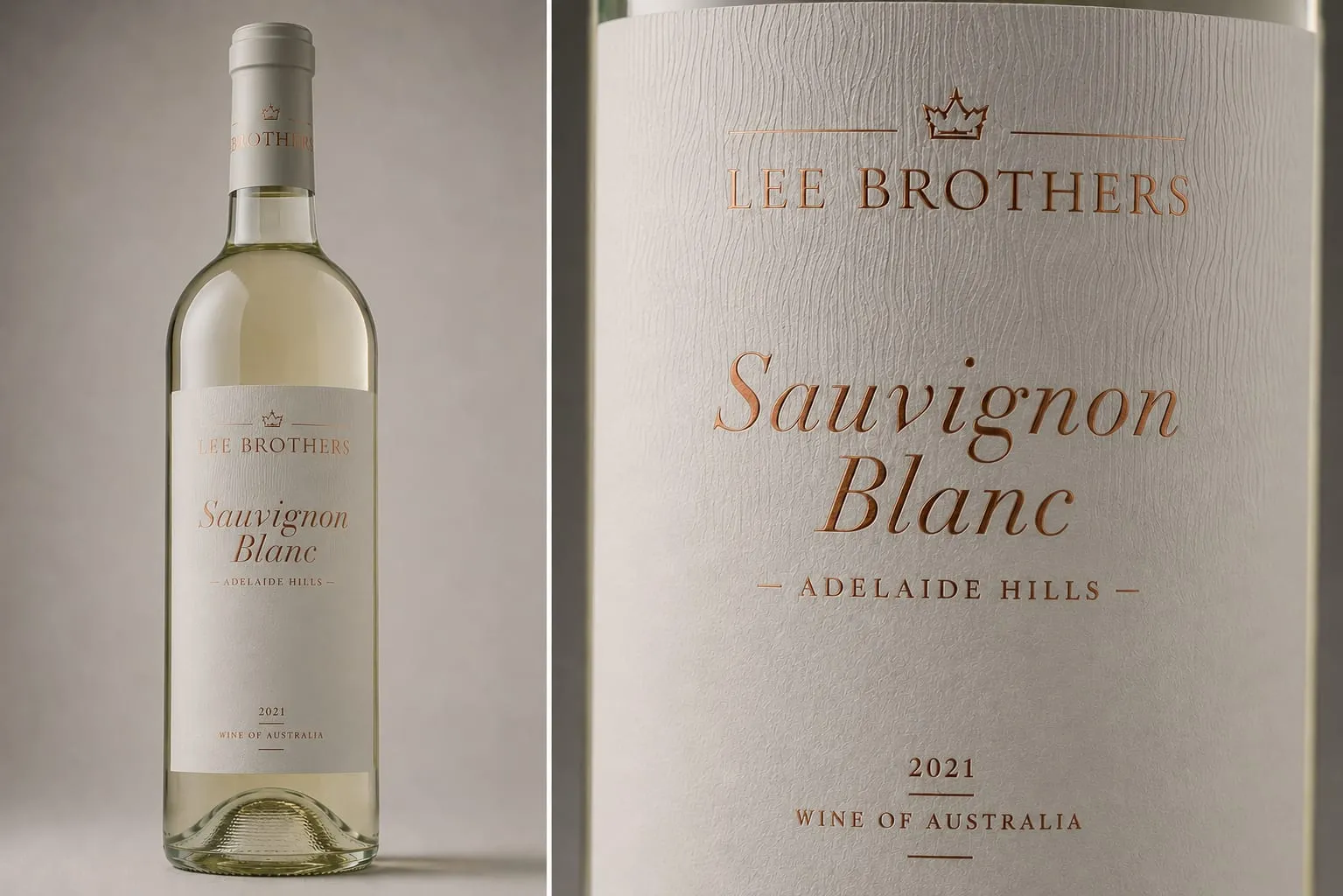 Lee Brothers Sauvignon Blanc bottle and label