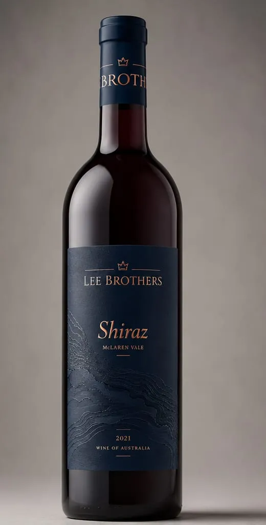 Shiraz bottle and label