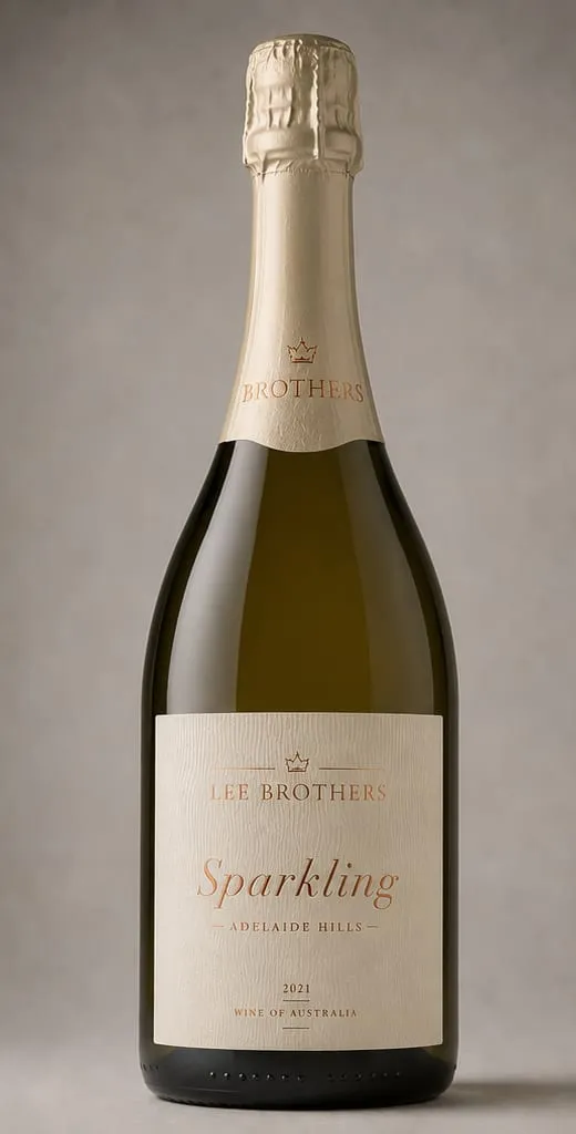 Sparkling bottle and label